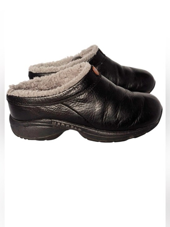 Merrell Shoes - Merrell Encore Leather Faux Fur Lined Clogs Size 7